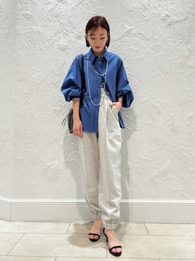 「SLOBE IENA（スローブイエナ）のアイテム」を使った、yukaさん（レディース・158cm）の冬コーディネート