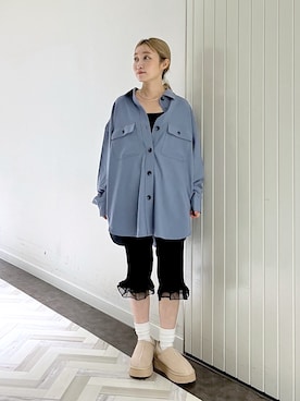 「LOWRYS FARM（ローリーズファーム）のアイテム（ブーツ）」を使った、もっちさん（レディース・158cm）の秋コーディネート