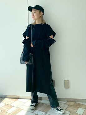 「Coming soon…」｜「アイテム（キャップ）」を使った、もっちさん（レディース・158cm）の夏コーディネート