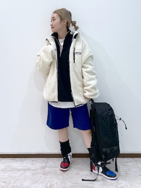 「PBLIM（ページボーイリム）のアイテム（バックパック/リュック）」を使った、もっちさん（レディース・158cm）の秋コーディネート