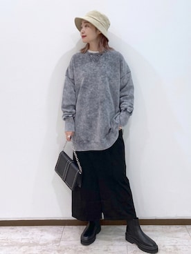 「PAGEBOY（ページボーイ）のチェーンスタッズショルダー（ショルダーバッグ）」を使った、もっちさん（レディース・158cm）の秋コーディネート