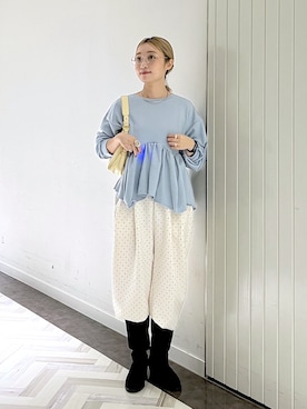 「LOWRYS FARM（ローリーズファーム）のアイテム（ハンドバッグ）」を使った、もっちさん（レディース・158cm）の秋コーディネート