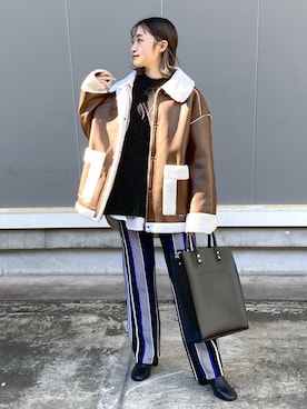 「マイベストコーデ2021」｜もっちさん（レディース・158cm）の冬コーディネート