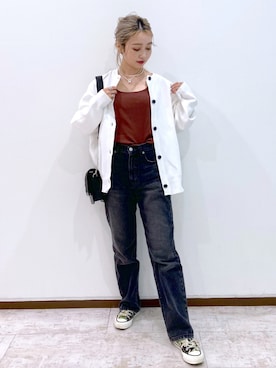 「Coming soon…」｜「アイテム（パンツ）」を使った、もっちさん（レディース・158cm）の秋コーディネート