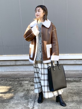 もっちさん（レディース・158cm）の冬コーディネート