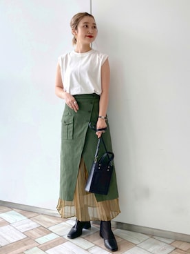 「Coming soon…」｜もっちさん（レディース・158cm）の夏コーディネート