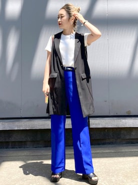 「Coming soon…」｜「アイテム（その他アウター）」を使った、もっちさん（レディース・158cm）の夏コーディネート