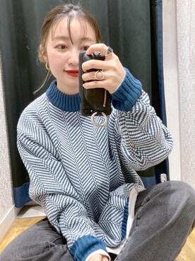 「PBLIM（ページボーイリム）のアイテム（アクセサリー）」を使った、もっちさん（レディース・158cm）の冬コーディネート