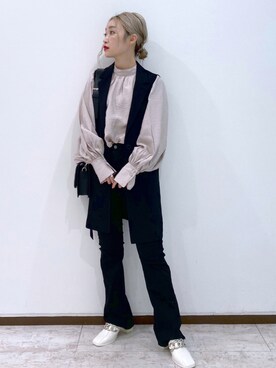 「Coming soon…」｜「アイテム（その他アウター）」を使った、もっちさん（レディース・158cm）の秋コーディネート