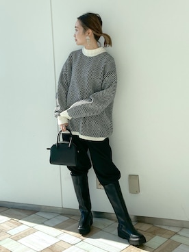もっちさんの「クラシックロングブーツ」を使ったコーディネート