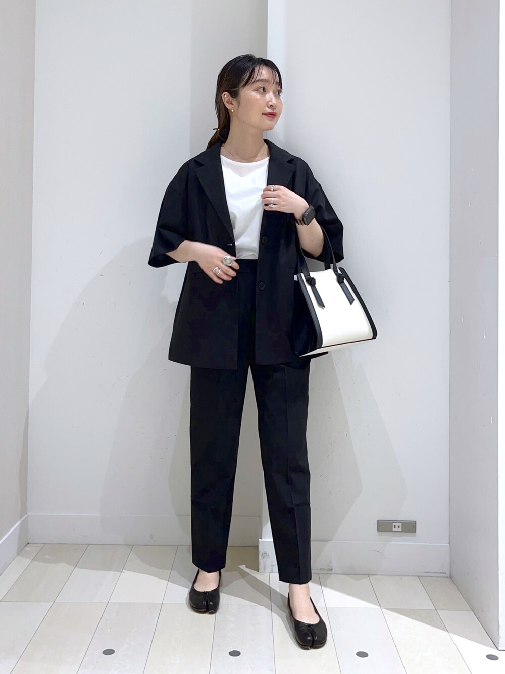 ウツクシルエットDRYテーパードパンツ/163446を使った人気ファッション
