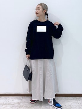 「PAGEBOY（ページボーイ）のチェーンスタッズショルダー（ショルダーバッグ）」を使った、もっちさん（レディース・158cm）の夏コーディネート