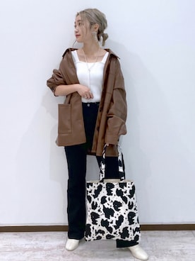 「Coming soon…」｜「アイテム（ブルゾン）」を使った、もっちさん（レディース・158cm）の秋コーディネート