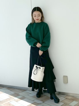 「マイベストコーデ2021」｜もっちさん（レディース・158cm）の冬コーディネート