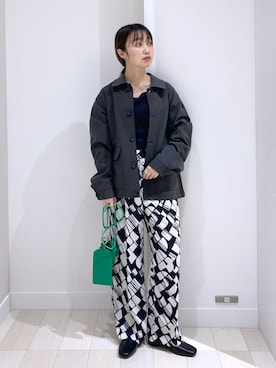 「GLOBAL WORK（グローバルワーク）のミリタリーブルゾン/255617（ブルゾン）」を使った、もっちさん（レディース・158cm）の春コーディネート