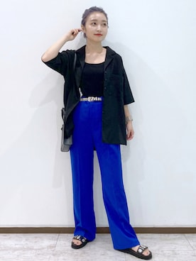 「Coming soon…」｜「アイテム（パンツ）」を使った、もっちさん（レディース・158cm）の夏コーディネート