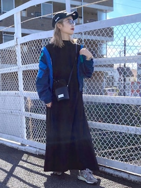 「MOMA（モマ）のアイテム」を使った、もっちさん（レディース・158cm）の秋コーディネート