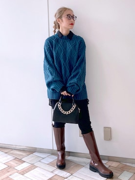 もっちさん（レディース・158cm）の秋コーディネート