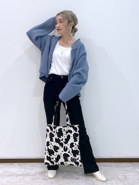 「Coming soon…」｜「アイテム（その他アウター）」を使った、もっちさん（レディース・158cm）の秋コーディネート