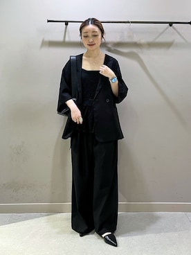 「LOWRYS FARM（ローリーズファーム）のアイテム（ジャケット/アウター）」を使った、もっちさん（レディース・158cm）の春コーディネート