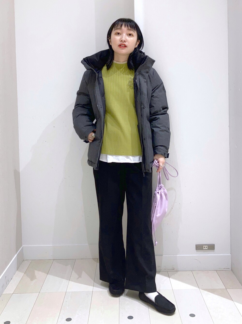 みー様 あったかウツクシルエットストレートパンツ/295554を使った