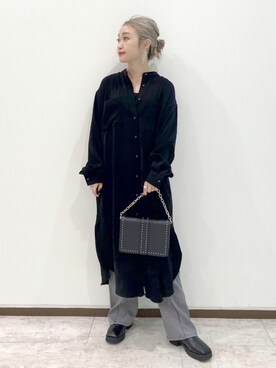 「PAGEBOY（ページボーイ）のチェーンスタッズショルダー（ショルダーバッグ）」を使った、もっちさん（レディース・158cm）の夏コーディネート