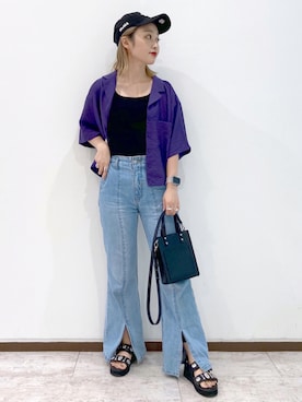 「Coming soon…」｜「アイテム（キャップ）」を使った、もっちさん（レディース・158cm）の夏コーディネート