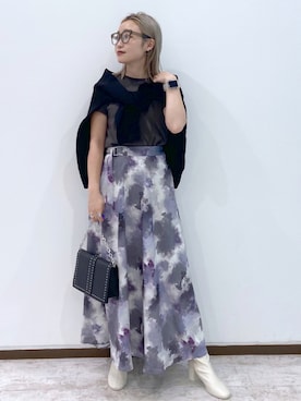 「PAGEBOY（ページボーイ）のチェーンスタッズショルダー（ショルダーバッグ）」を使った、もっちさん（レディース・158cm）の夏コーディネート