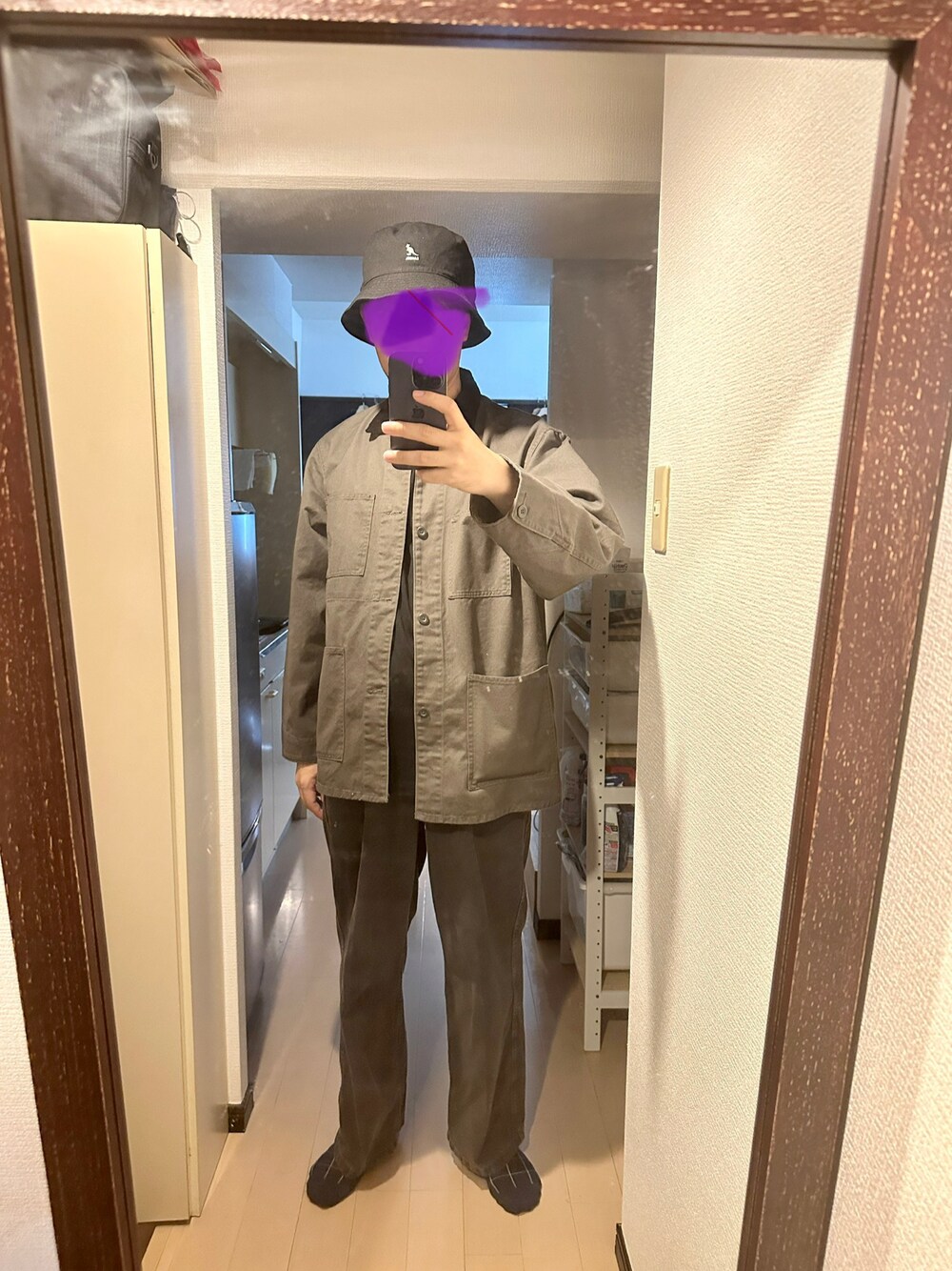 「キャンプ」｜「GUのアイテム（カバーオール、グリーン系）」を使った、yunyun_jpさん（メンズ・178cm）の秋コーディネートの1枚目の写真