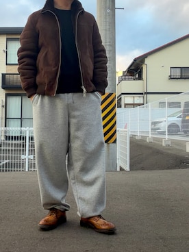 「Gran Sasso（グランサッソ）のアイテム」を使った、tattsuさん（メンズ・174cm）の冬コーディネート