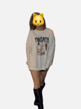 「SPINNS（スピンズ）のアイテム（スウェット）」を使った、honokaさん（レディース・163cm）の冬コーディネート