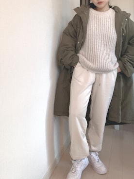 「ナイキ」｜「アイテム（モッズコート）」を使った、コマじろうさん（レディース・149cm）の冬コーディネート