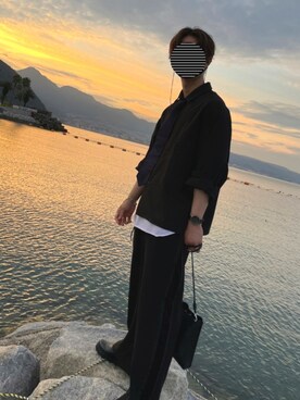 「NANO universe（ナノユニバース）のアイテム（フォーマルスーツ/小物）」を使った、しーさん（メンズ・177cm）の秋コーディネート