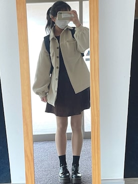 「春めきシューズ」｜「アイテム（その他アウター）」を使った、ぴろんさん（レディース・160cm）の春コーディネート