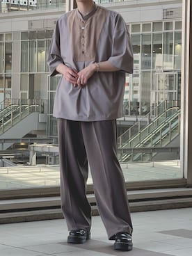 「チュニック」｜つーちゃんさん（メンズ・177cm）の夏コーディネート