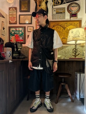 髪切りおじさん。さん(メンズ・165cm)の春コーディネート