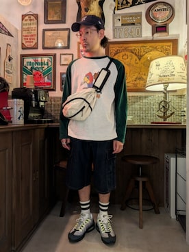 「URBAN RESEARCH Sonny Label（アーバンリサーチサニーレーベル）のアイテム」を使った、髪切りおじさん。さん（メンズ・165cm）の春コーディネート