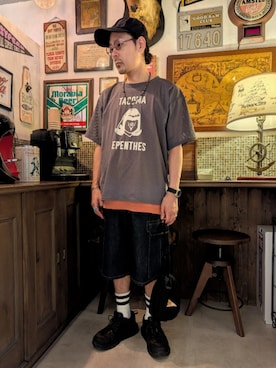 「THE NORTH FACE（ザノースフェイス）のアイテム」を使った、髪切りおじさん。さん（メンズ・165cm）の秋コーディネート