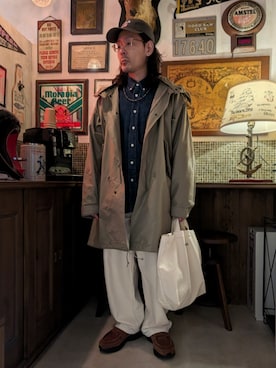 「L.L.Bean（エルエルビーン）のアイテム」を使った、髪切りおじさん。さん（メンズ・165cm）の春コーディネート