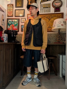 髪切りおじさん。さん（メンズ・165cm）の春コーディネート