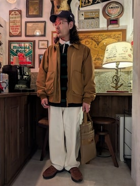 「BRIEFING（ブリーフィング）のアイテム」を使った、髪切りおじさん。さん（メンズ・165cm）の春コーディネート