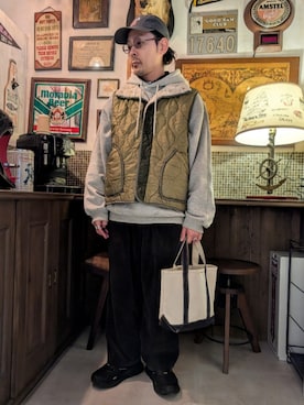 「メンズファッション」｜髪切りおじさん。さん（メンズ・165cm）の冬コーディネート