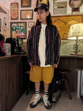 髪切りおじさん。さん（メンズ・165cm）の春コーディネート
