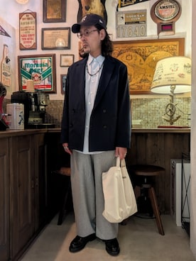 「Paraboot（パラブーツ）のアイテム」を使った、髪切りおじさん。さん（メンズ・165cm）の秋コーディネート