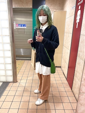 「GRL（グレイル）のアイテム（シャツワンピース）」を使った、👾さん（レディース・158cm）の秋コーディネート