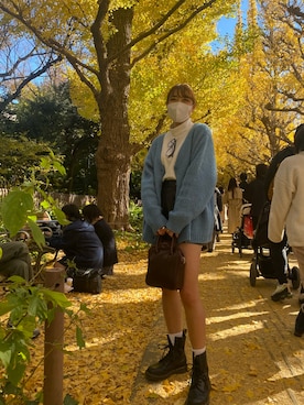 「イチョウ並木」｜「アイテム（ブーツ）」を使った、RIOさん（レディース・165cm）の冬コーディネート