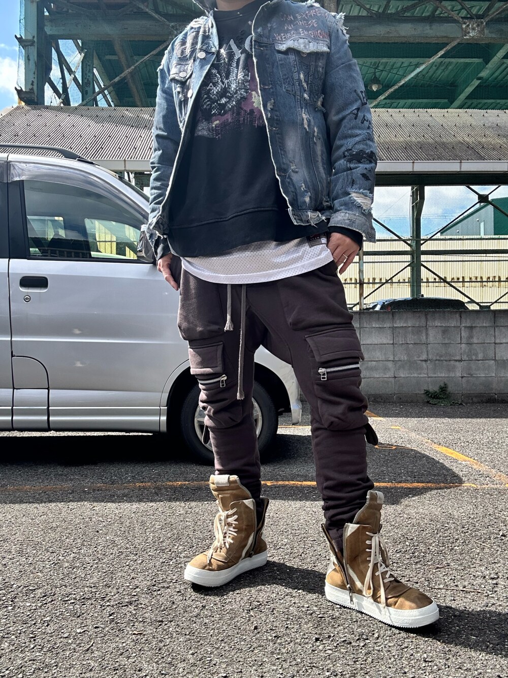 【カジュアルコーデの格上げ】RICK OWENS スニーカー Rick Owens スタイリング – 当店が提案するコーディネートをご