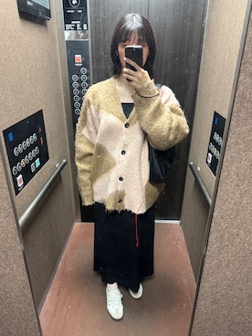 「アイテム（トートバッグ）」を使った、青タンさん（レディース・164cm）の秋コーディネート