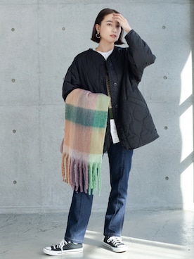 「StyleSea（スタイルシー）のアイテム」を使った、StyleSeaさん（レディース・162cm）の秋コーディネート