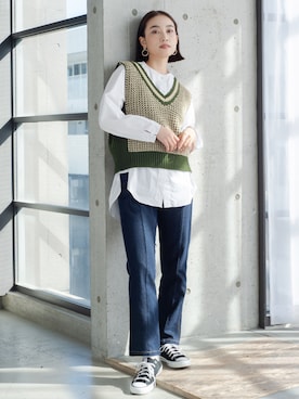 「StyleSea（スタイルシー）のアイテム」を使った、StyleSeaさん（レディース・162cm）の秋コーディネート